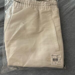 adidas men Sunglass Woven Pants White Size Medium